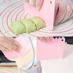 Trapezoidal Plastic Scraper Soft Dual Purpose For Cake Cream Food Grade Baking Tool PP Material Non Toxic Hand Wash Only - Product Image 1