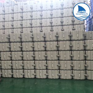 HDPE Modulare Doppel-Schwimmdocks Ponton 500x500x400mm mit 350kg Tragfähigkeit - Product Image 1
