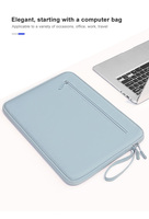 Léger antichoc épaissi doux velours housse de protection pour ordinateur portable sac 13 14 15 pouces Double fermeture éclair à la mode Mackbook
