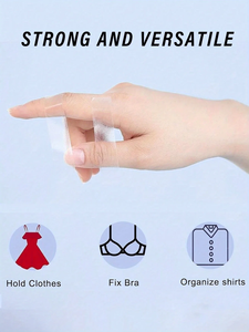 Cinta Adhesiva Transparente Invisible de Doble Cara Antideslizante para Ropa, Ideal para Faldas, Lencería y Prendas de Vestir, Multiusos para Mujer - Product Image 6
