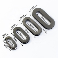 Meetee BF328 25mm sac à main matériel accessoires bricolage à la main ovale anneau boucles en alliage de zinc oeillets boucle pour sac sangle ceinture