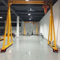 Grue de portique Mobile kg, poussoir à main détachable ou électrique, petite grue avec palan à chaîne