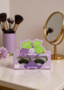 Crenobil Ciglia Finte 8D K239 a Forma di Cuore con Fascia in Cotone, Ciglia a Striscia Completa - Product Image 2