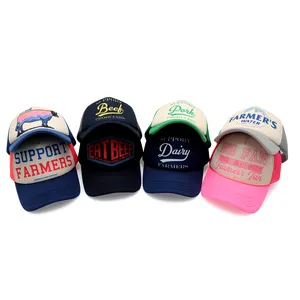 High Quality 5 Panel Foam Mesh Custom Sublimation Printing Trucker Cap Hat