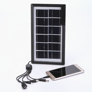 Petit <span class=keywords><strong>panneau</strong></span> <span class=keywords><strong>solaire</strong></span> portable 3W 6V avec charge directe USB pour téléphone portable - Product Image 2