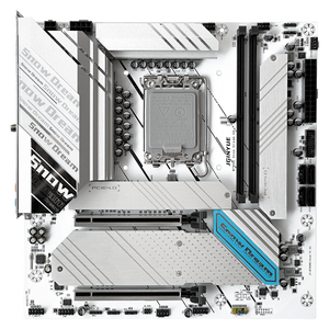เมนบอร์ด New Jingyue B760M D5 Snow Dream ARGB DDR5 M ATX รองรับซ็อกเก็ต LGA1700 ความจุแรม 96GB สำหรับเดสก์ท็อป รองรับหน่วยความจำ DDR5 - Product Image 1