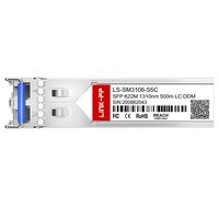 622M SFP SMF 1310nm 500m Dubleks LC Ticari Fiber Optik Alıcı-Verici Modülü