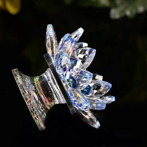 เชิงเทีย<span class=keywords><strong>น</strong></span>แก้วชาคริสตัลข<span class=keywords><strong>น</strong></span>าดเล็กดีไซ<span class=keywords><strong>น</strong></span>์ดอกบัวสำหรับงานแต่งงา<span class=keywords><strong>น</strong></span>ของตกแต่งบ้า<span class=keywords><strong>น</strong></span> - Product Image 6