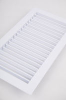 Système de ventilation du climatiseur grille de déviation simple en aluminium pour cvc