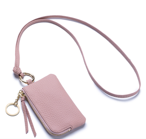 Monedero Colgante con Diseño Creativo, con Capa Superior de Cuero Vacuno, Cartera Portátil con Llavero, Mini Bolsa para Tarjetas para Uso Diario - Product Image 6