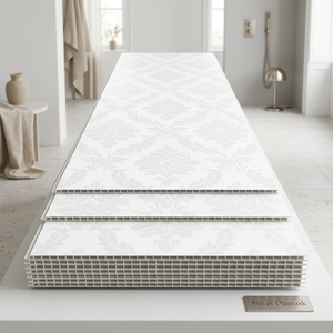Paneles de Pared de Madera y Plástico de Grado Profesional, Resistentes al Fuego, Antiestáticos, Modernos, con Listones Planos, Impermeables, Resistentes a la Humedad y al Sonido - Product Image 2