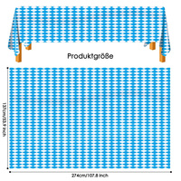 ODM Oktoberfest nappe bavaroise bleu blanc diamant vérifie couverture de Table jetable pour tente à bière ménage restauration décoration