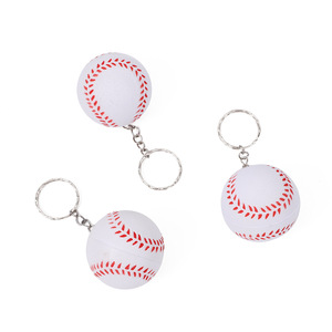 Llavero QY PU para mochila, bola antiestrés y de descompresión de 4 cm, bolas de juguete de espuma sólida. - Product Image 2