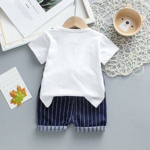 ชุดเสื้อผ้าแฟชั่นเด็กผู้ชายหล่อเท่ ชุดยีนส์สูทสำหรับเด็กผู้ชาย ผลิตจากหนิงโป ประเทศจีน - Product Image 2