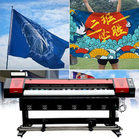 Mesin Printer Sublimasi Dye Digital Format Besar 1.8m untuk Kain Jersey Tekstil Industri, Pencetakan Bendera, dengan Inkjet untuk Epson I3200