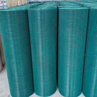 Rouleau de grillage soudé enduit de vinyle 25 mm x 25 mm vert pour clôture avicole