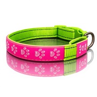Collier lumineux pour chien à LED, réglable, en silicone souple, réfléchissant, pour la promenade en extérieur