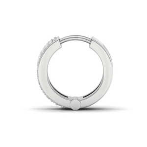 Boucles d'oreilles clous en diamant de laboratoire rond brillant de qualité supérieure en argent sterling 925 – Collection de bijoux élégants pour femme - Product Image 2