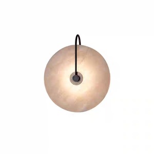 Marble Wall <b>Lamp</b> Round Off White E27 Led <b>Warm</b> Light For Living Room Bedroom Study - Product Image 5