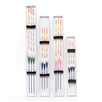3 pcs/box Bouée verticale de haute qualité Flotteur de pêche à queue dure Flotteur de sapin Balsa Flotteur en bois Bobber Flottant Drift Box Pêche en rivière