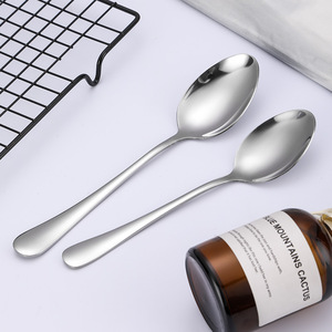 Cuchara de Mesa de Acero Inoxidable de Grado Alimenticio Cuchara <span class=keywords><strong>para</strong></span> Postre Café Ensalada Cuchillo <span class=keywords><strong>para</strong></span> Carne Tenedor Cucharilla Venta al por Mayor - Product Image 3