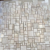 Hot Sale Qualität Wand dekoration Natürliche weiße Onyx Mosaik fliesen Wand-und Bodenfliesen Wandmosaik Bodenfliesen