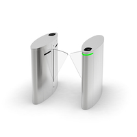 Tourniquet Automatique Rétractable en Acier Inoxydable avec Moteur Sans Balais, Protection IP65, Anti-Collision, Contrôle Multi-Access