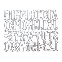 Matrices de découpe en acier au carbone, 26 matrices de lettres et chiffres de l'alphabet anglais, matrices alphanumériques pour loisirs créatifs, gaufrage, bricolage, scrapbooking, pochoirs fins
