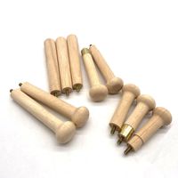 Les fabricants fournissent des accessoires de quincaillerie pour meubles en bois massif, poignée en hêtre avec trou traversant, taille personnalisée, LOGO, pour table.
