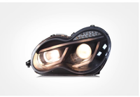 Pièces Automobiles pour Mercedes-Benz Classe C W203 00-06 Phares Avant Assemblés LED Modifiés Feux de Jour Clignotants Phares Xénon