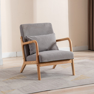 Ghế sofa gỗ sang trọng hiện đại thiết kế Nhật Bản dành cho phòng khách, nhà hàng, căn hộ, khách sạn, biệt thự, bọc mút - Product Image 4