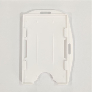 Porte-badge en plastique dur double face portable, pratique et durable, 1 pièce, étui de protection, fournitures scolaires de bureau - Product Image 5