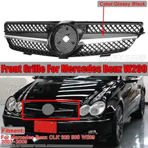 Nuova griglia nera W209 per paraurti anteriore per Mercedes per classe Benz CLK 320 500 W209 2003 2004 griglie da corsa a 2009 2005