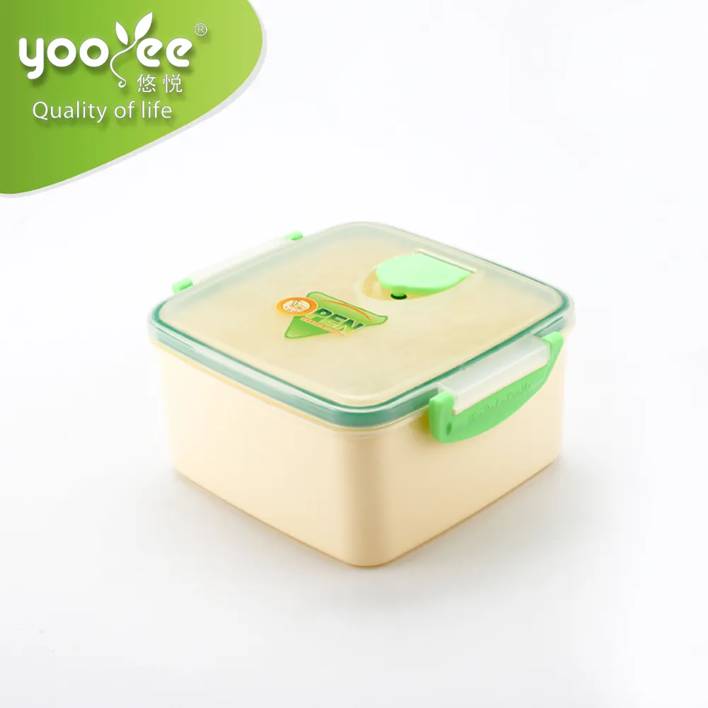 Wholesale 2 Side Locked Snack Lunch Container with Divider