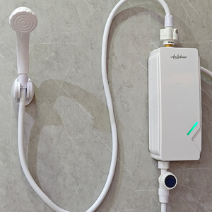 Fabricante que vende calentadores de agua eléctricos instantáneos de 220V y 5.5KW con luz indicadora y ajuste de temperatura. - Product Image 2