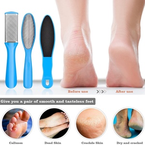 Kit de soin des pieds 8-en-1 : brosse à double face en acier inoxydable, lime à pieds, grattoir pour peaux mortes, fourche à peaux mortes, et bande de polissage pour ongles des orteils - Product Image 5