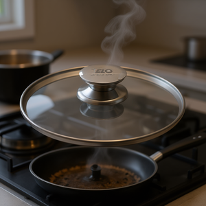 Elo Glass Lid Galant 24 Cm With Stainless Steel <b>Handle</b> For Pots And <b>Pans</b> - Product Image 3