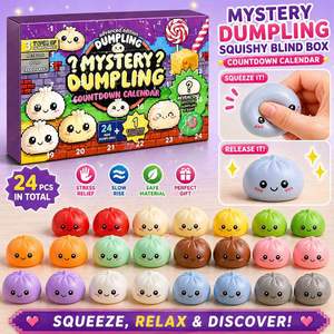 Cute Dumpling Squishy Blind Box 24PCS Slow Rising Bao Bun Squeeze Toy Sensory <b>Fidget</b> Toy Wholesale Custom Packaging - Product Image 2