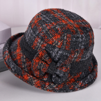 Sombrero Cloche para Mujer, Otoño Invierno, con Lazo 3D, Estilo Inglés, para Viajes al Aire Libre, Cálido, Suave, Cómodo, Uso Diario Informal