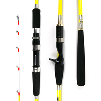 Canne à pêche spinning en fibre de carbone 1,65 m - 2,7 m - Action moyenne rapide pour la pêche au bar et en eau salée - Utilisation en lac et en ruisseau - Pêche au lancer et au jigging