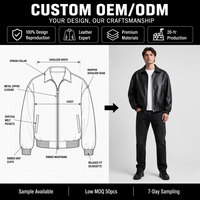 Blouson aviateur en cuir PU noir sur mesure de haute qualité pour homme, style streetwear tendance, inspiré du vintage, avec fermeture éclair.