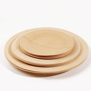 Ensemble de vaisselle jetable compostable, <span class=keywords><strong>assiettes</strong></span> à vaisselle <span class=keywords><strong>en</strong></span> <span class=keywords><strong>bois</strong></span> de bambou imprimées avec logo personnalisé avec couverts cuillère fourchette couteau <span class=keywords><strong>en</strong></span> lot - Product Image 4