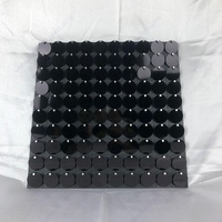 Papan Cakram Payet Panel Dekoratif Warna-warni Dekorasi Berdiri Dekorasi 3d Efek Cermin Berkilau Latar Belakang Hitam Gemerlap Dinding