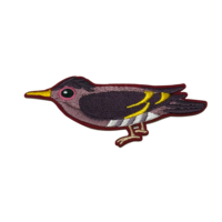 Patch de broderie à repasser oiseau mignon DIY Appliques de presse à chaud pour vêtements avec coeur Alphabet fleur formes tissu sergé