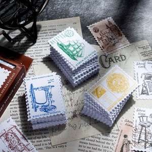 Pegatinas pequeñas <span class=keywords><strong>para</strong></span> cuadernos Retro, Mini etiquetas de papel, serie mariposa, 100 hojas, 8 modelos - Product Image 3