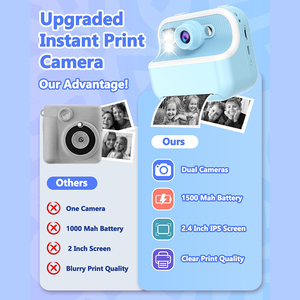 Cámaras de juguete para niños, juguete educativo para niños, cámara Digital de cumpleaños para niños, cámara de vídeo 1080P con regalo gratis para niña - Product Image 5