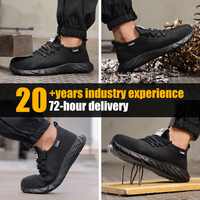GUYISA Chaussures de sécurité Standard européen Steel Toe Fly Woven Fabric Upper Chaussure De Sécurité