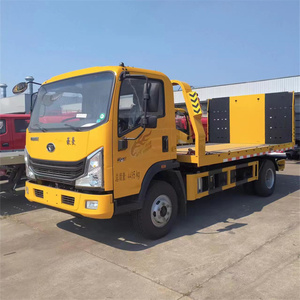 Camion de dépannage et de sauvetage Sinotruk Homan 8 tonnes, diesel, neuf, manuel, plateau plat, 5,6 m - Product Image 3