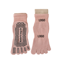 Chaussettes de compression pour les orteils, antidérapantes, confortables, à cinq doigts, unisexes, pour le Pilates