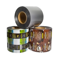 Sachets personnalisés à scellage arrière, prix usine, rouleaux de film plastique réutilisables et refermables pour café avec impression héliogravure et offset